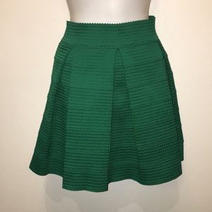 Emerald Pleat Skirt